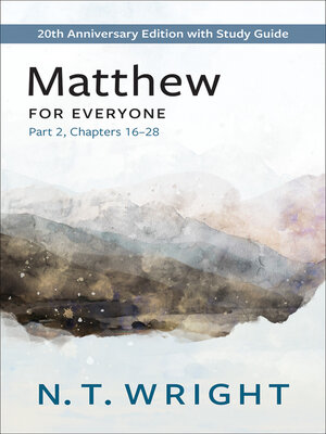 cover image of Matthew for Everyone, Part 2